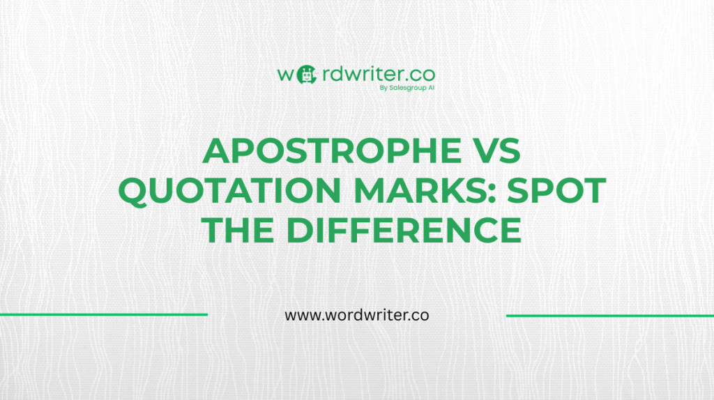 Apostrof versus aanhalingstekens: vind het verschil