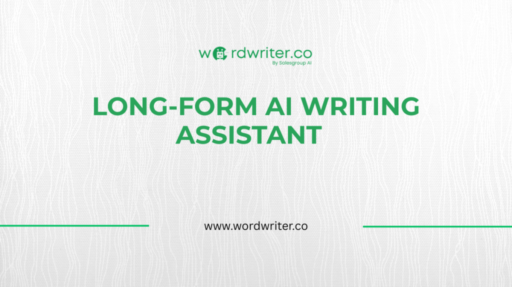 AI-schrijfassistent voor lange teksten