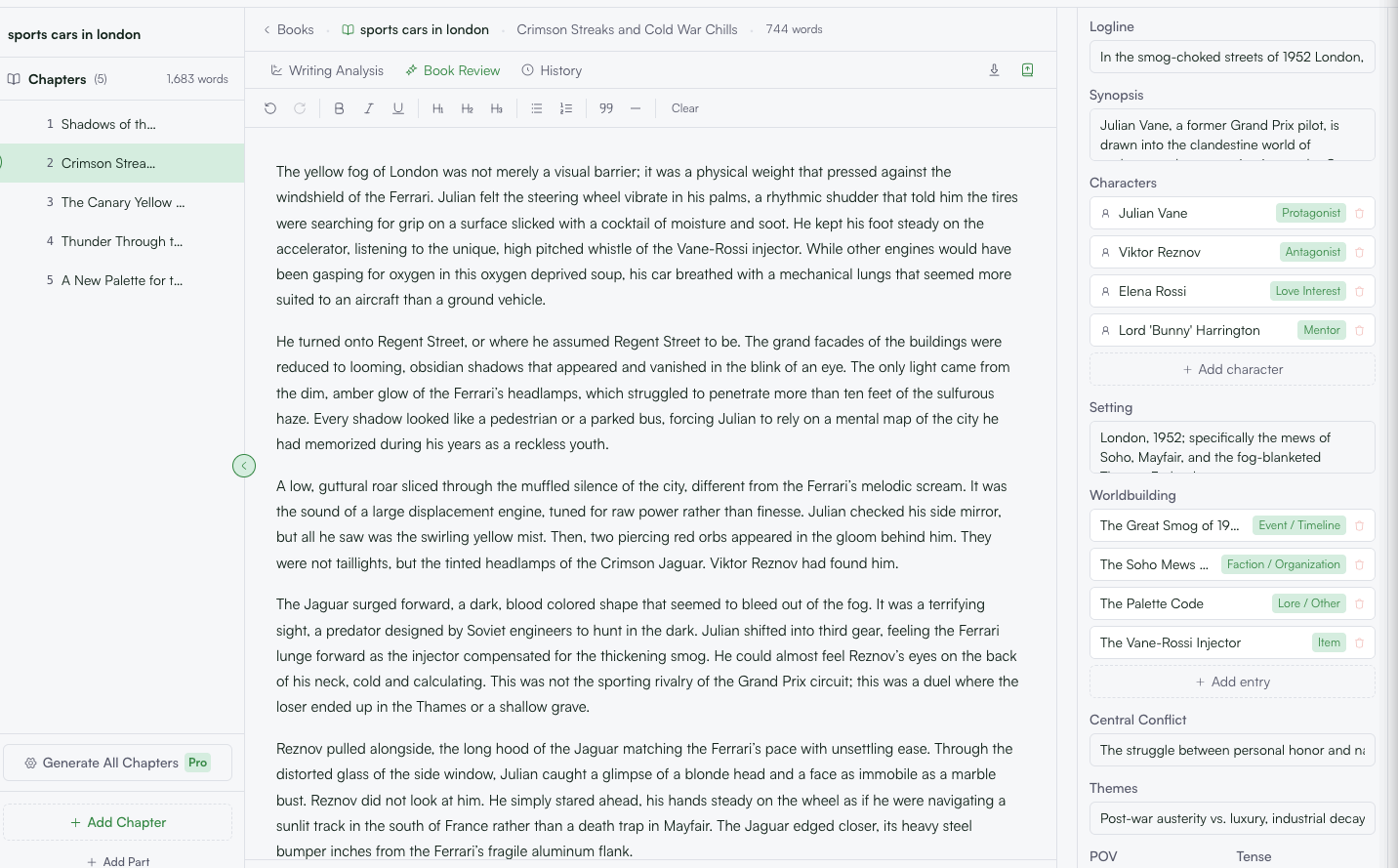 Word Writer editor
