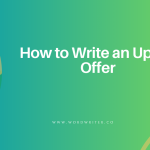 How to Write an Upsell Offer